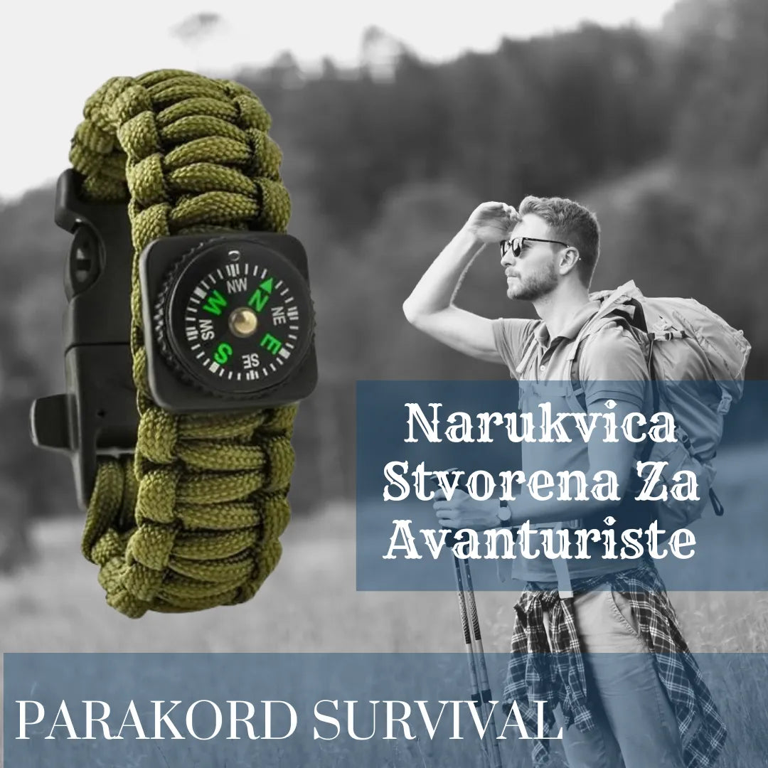 Parakord Survival narukvica za preživljavanje