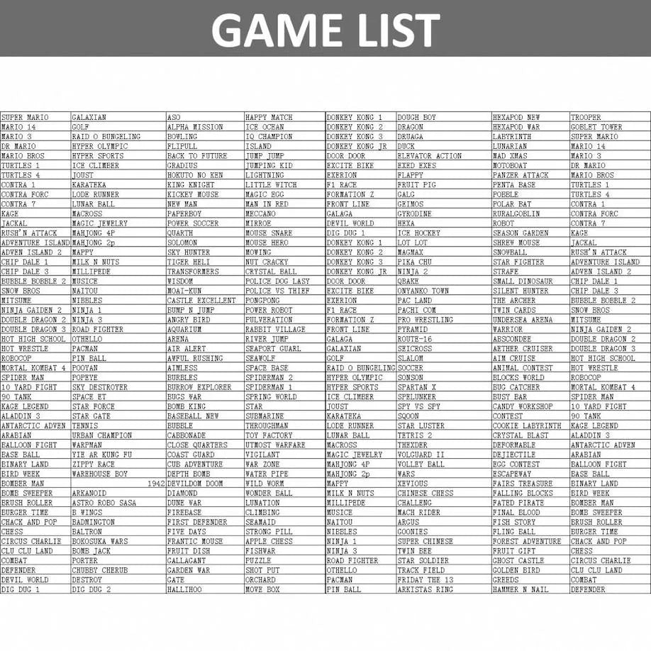 retro konzola sa starim igricama, super mario, contra