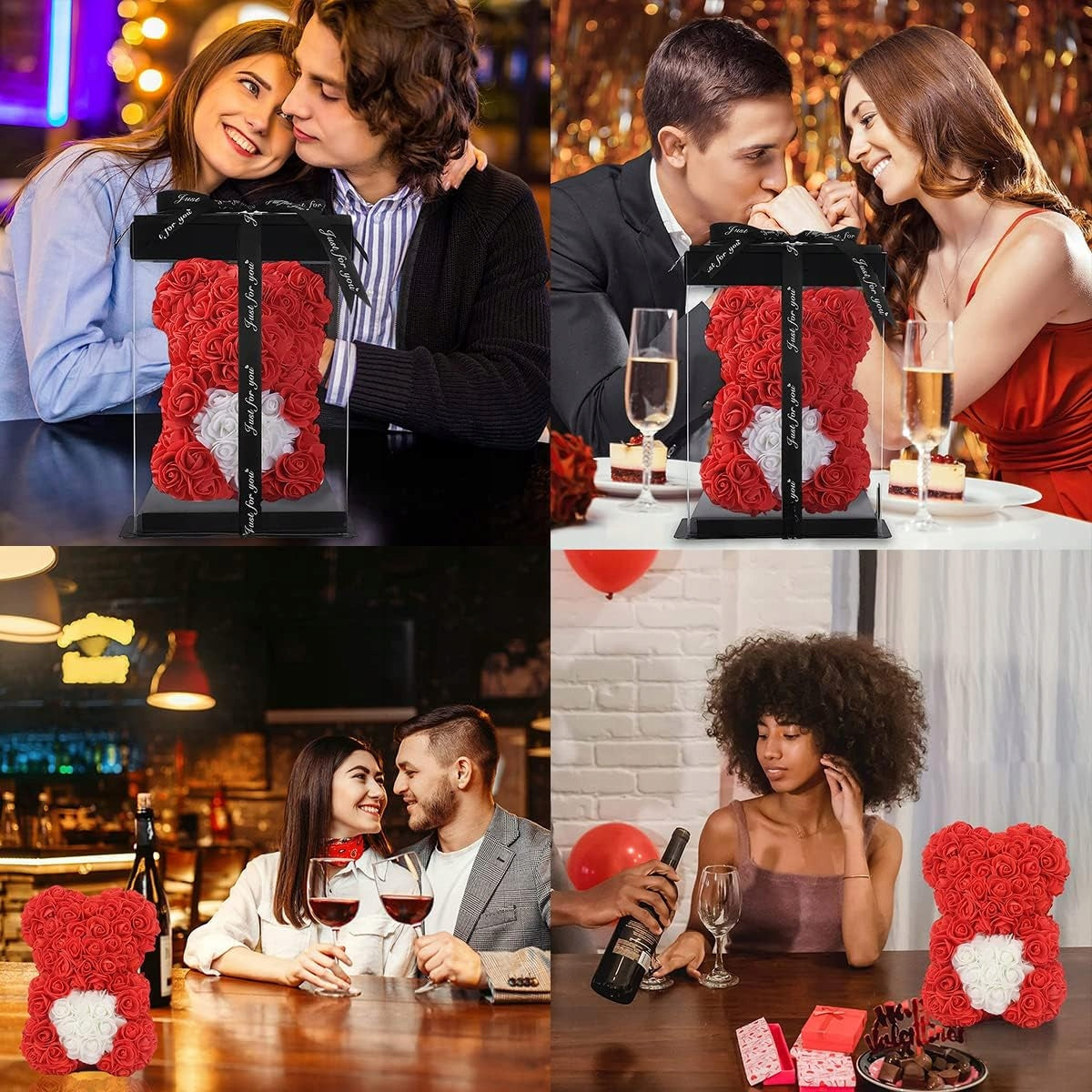 medvjedic od ruža, poklon