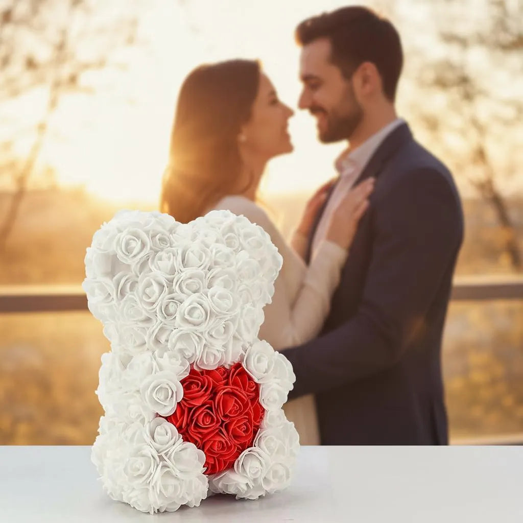 medvjedic od ruža, poklon