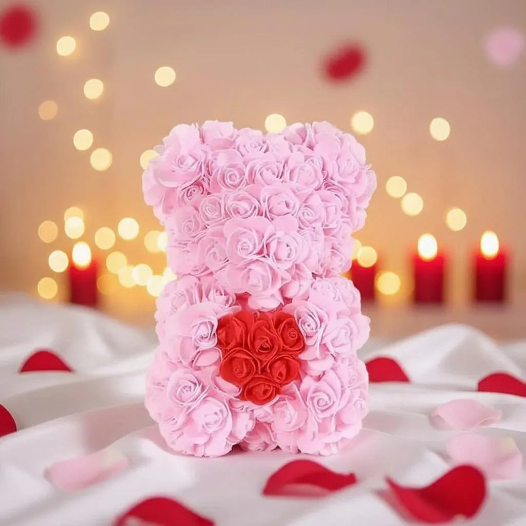 medvjedic od ruža, poklon