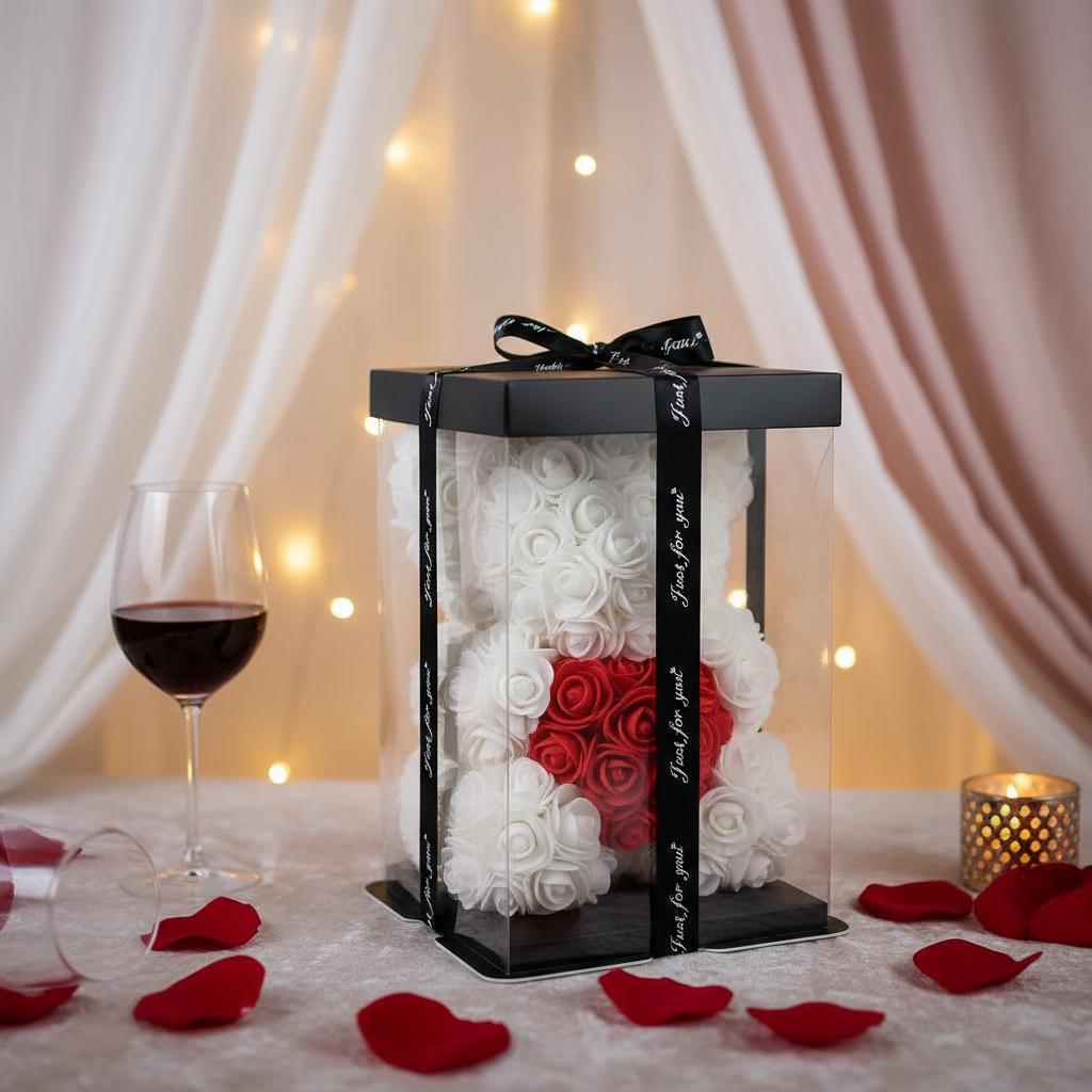 medvjedic od ruza za poklon