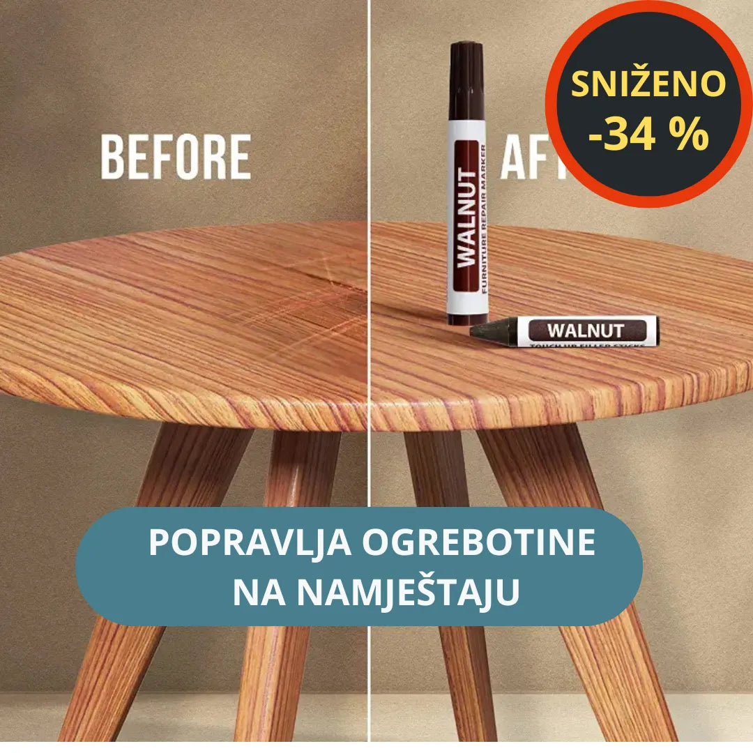 set za popravak ogrebotina na namještaju ili laminatu