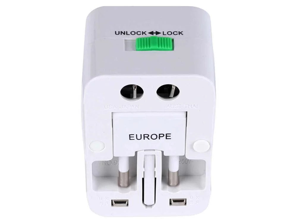 Univerzalni adapter za utičnice | Kompatibilan s EU, UK, US i AU utikačima